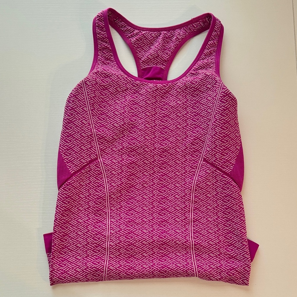 Title Nine Pink Patterned Sports Top